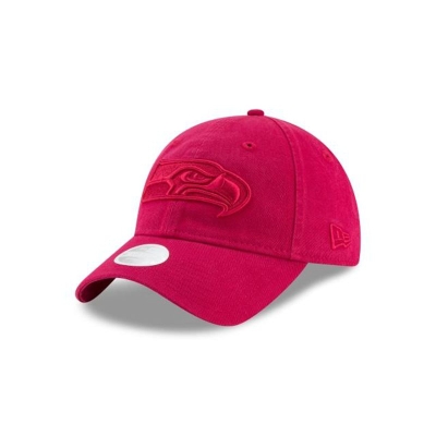 Red Seattle Seahawks Hat - New Era NFL Core Classic Tonal 9TWENTY Adjustable Caps USA6315794